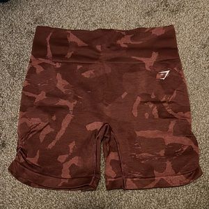 Gymshark Red Camo Shorts